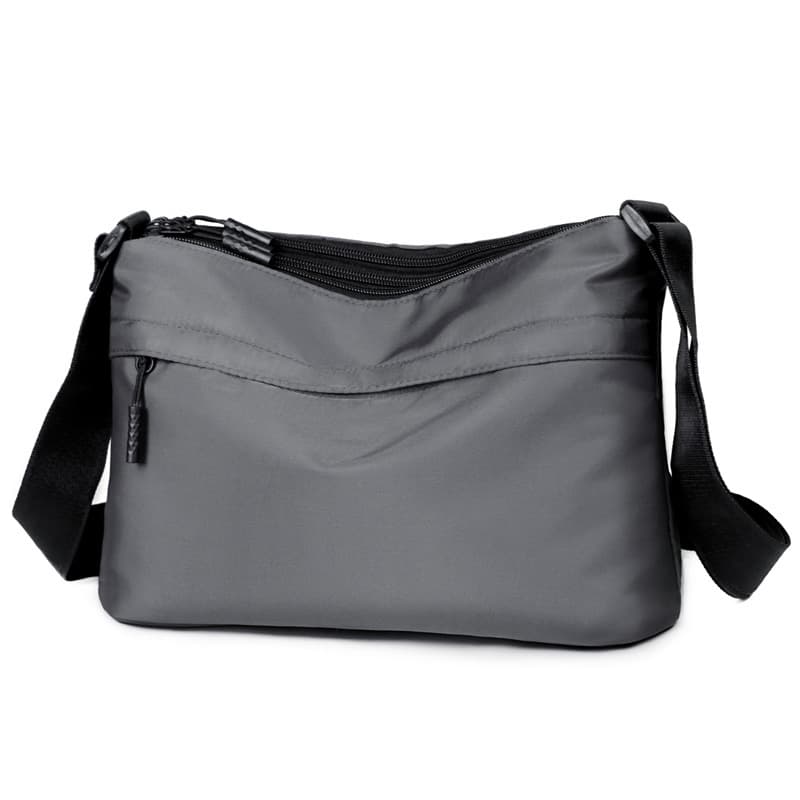 Cross-Border New Lightweight Nylon Men's Crossbody Bag, Casual and Fashionable Shoulder Bag, Portable Small Backpack for Men When Going Out