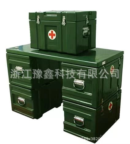 Second-generation field medical box set, rotational molding box, field training box, airdrop material box, material transfer box
