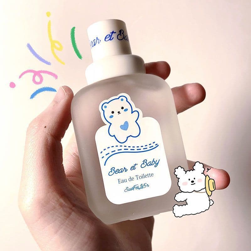 Little Bear Baby Perfume Long-Lasting Fresh Natural Baby Milk Scent Peach Fruity Fragrance Influencer Recommended Women's Perfume