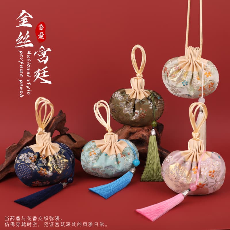 Wholesale Sachet Bags Wardrobe Hanging Pendant Linen Cotton Fragrance Pouch Chinese Medicine Small Tea Bag Bedroom Packaging Bag Empty Bag
