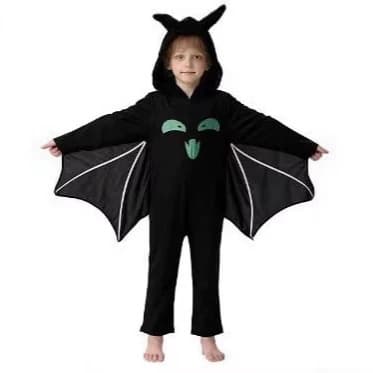 New European and American Halloween Bat Costume for Kids, Bat Cape Cloak Cosplay Vampire Outfit Stage Performance