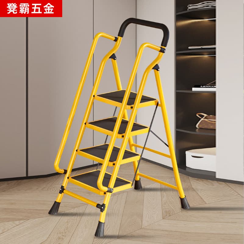 Folding Telescoping Ladder Wholesale with Handrail Step Stool Household A-frame Ladder Climbing Ladder Storage Flower Stand Stool Step Cross-border