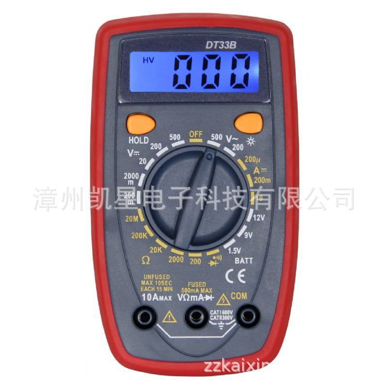 Dt33B Electrical Instruments Digital Multimeter Handheld Universal Meter