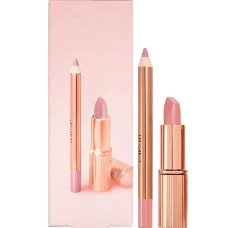 Cross-border new C family lip liner lipstick 2-piece set lipstick lip liner set PT