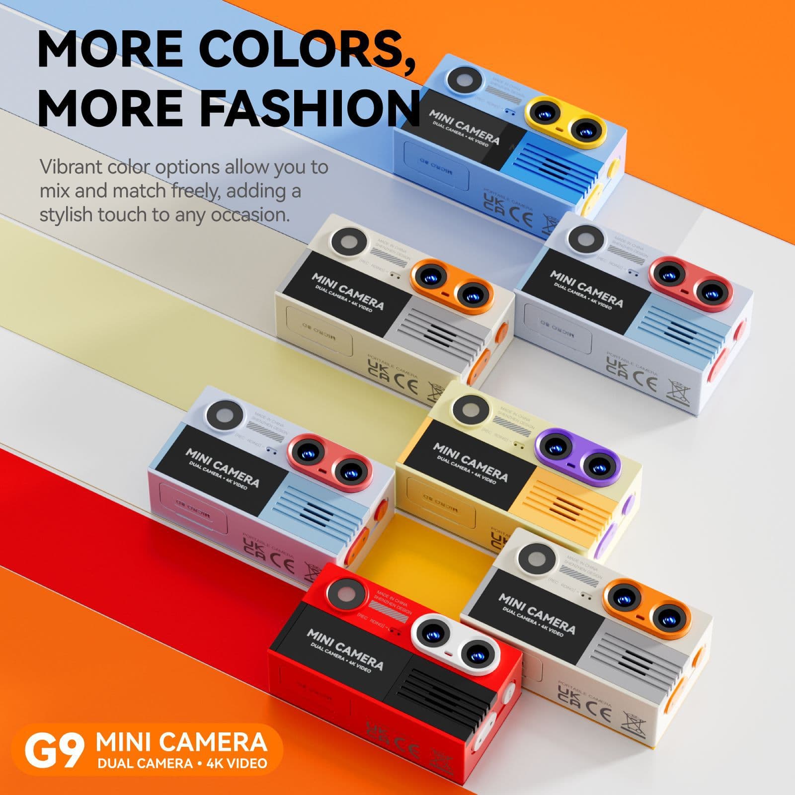 Cross-border G9 Thumb Mini Camera Student Sports Pocket Video Camera Kids Portable Small Digital Camera