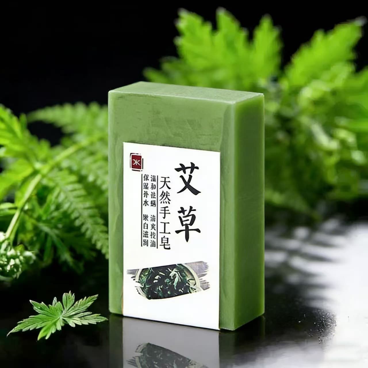 Herbal Soap with Polygonum Multiflorum and Reishi Mushroom, Natural Handmade Soap for Face Cleansing and Skin Care, Essential Oil Soap, Factory Wholesale Soap