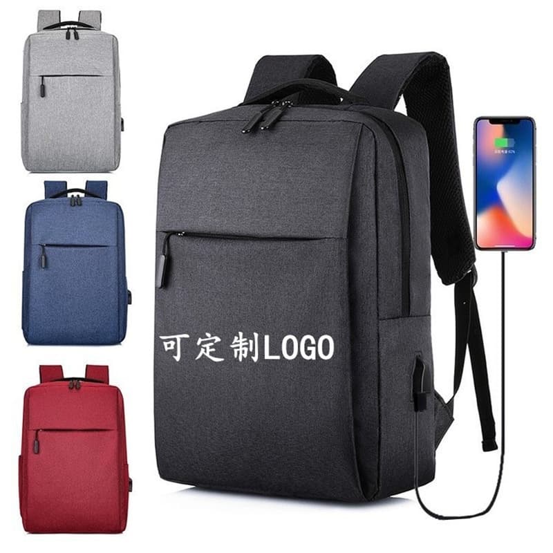 Unisex Laptop Backpack Computer Bag with Custom LOGO USB Backpack Business Casual Backpack Gift