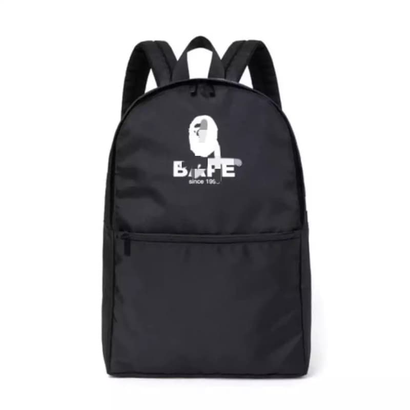Japanese Magazine Appendix Bag: Ape Man Black Minimalist Backpack, Unisex for Teens, In Stock