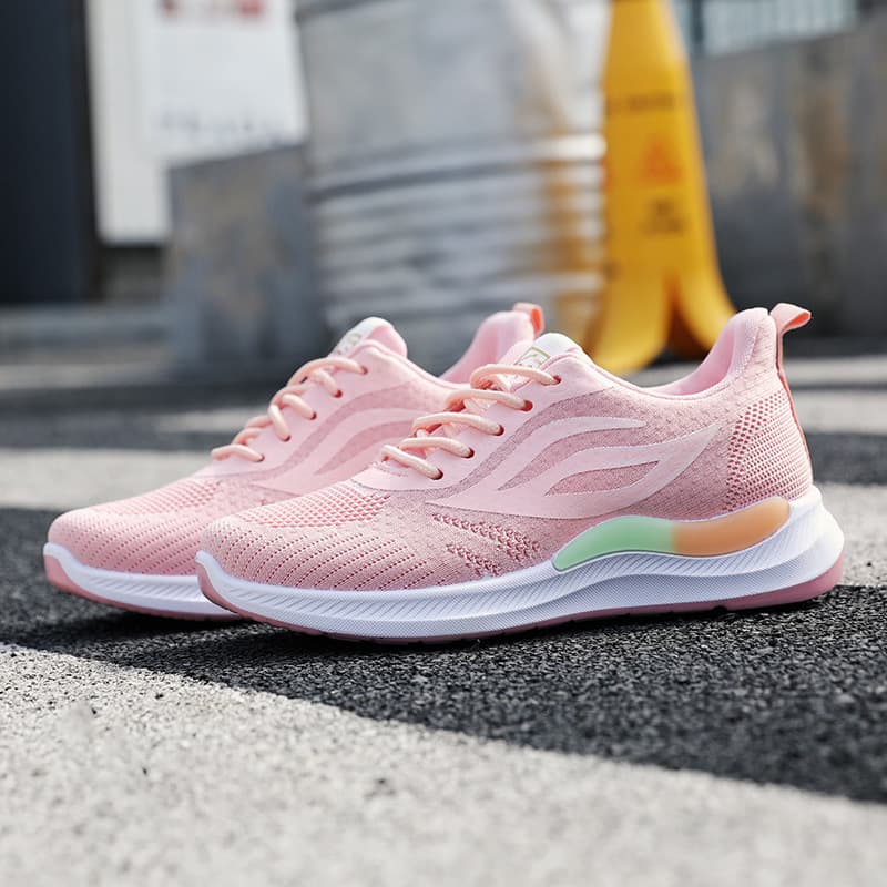 Sports Women's Shoes 2023 Spring New Ladies Lightweight Shock-Absorbing Running Shoes Breathable Athletic Shoes Casual Women's Shoes