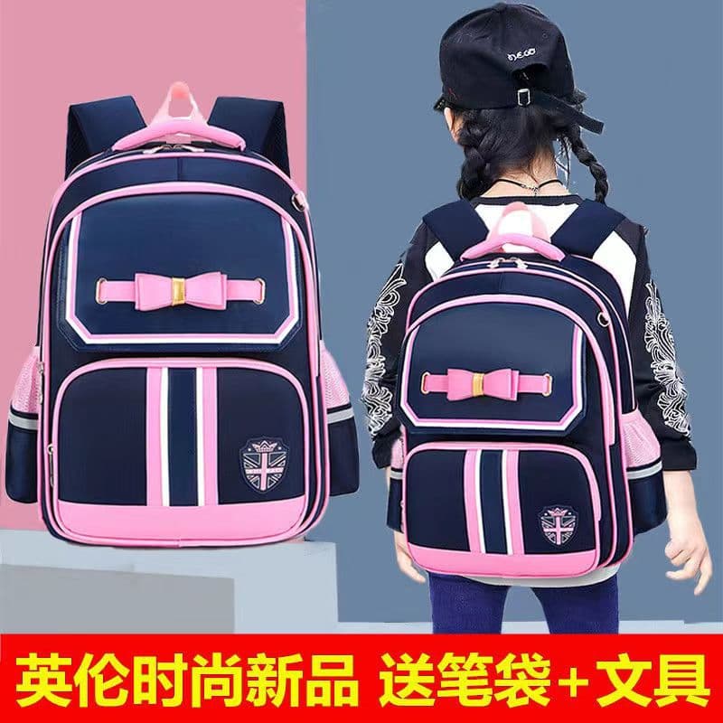 Wholesale schoolbags for primary school girls 6-12 years old children 1-3-6 grade boys backpacks spine protection and burden reduction