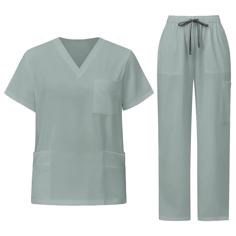 [Ready stock and shipped in seconds] Cross-border hand washing clothes, dental care work clothes, hospital nurse clothes, bathing and beauty shop sets