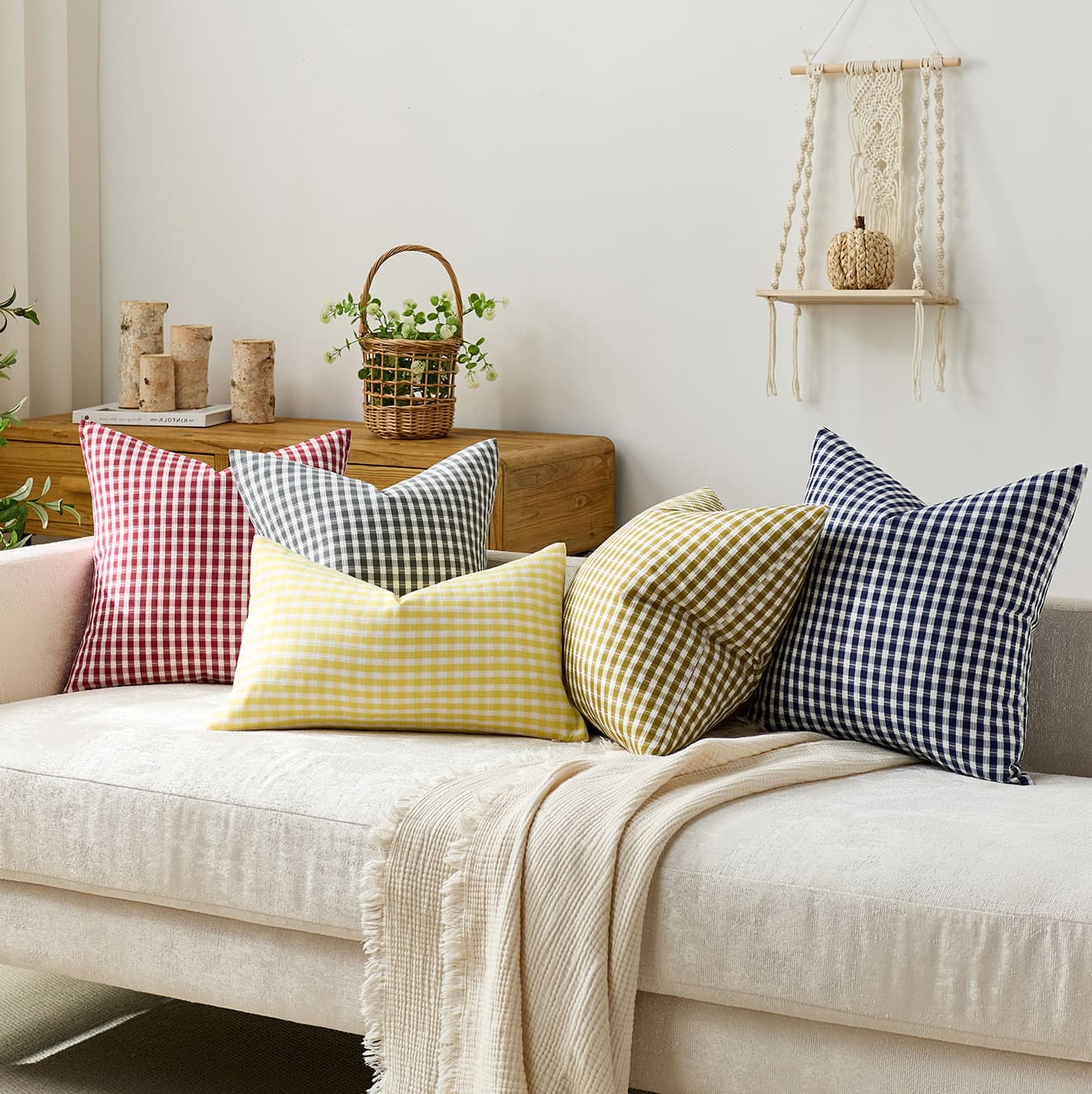 Cross-border Amazon outdoor waterproof pillow cover striped pattern four seasons polyester polyester fiber home sofa cushion cover