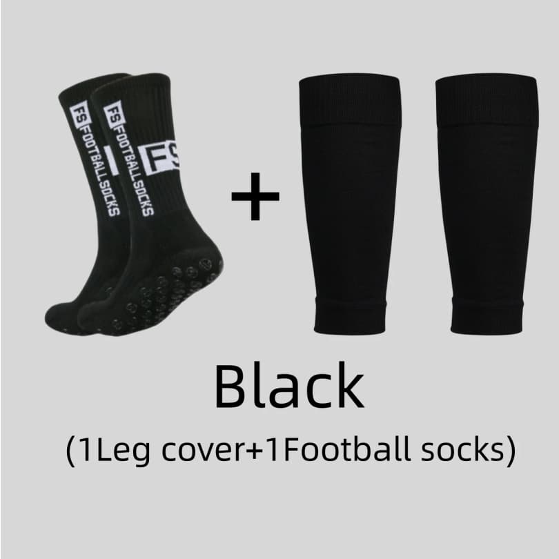 TEMU Cross-border Hot Selling TC Professional Thickened Terry Sole Anti-odor Dot Glue Non-slip Football Soccer Socks Set