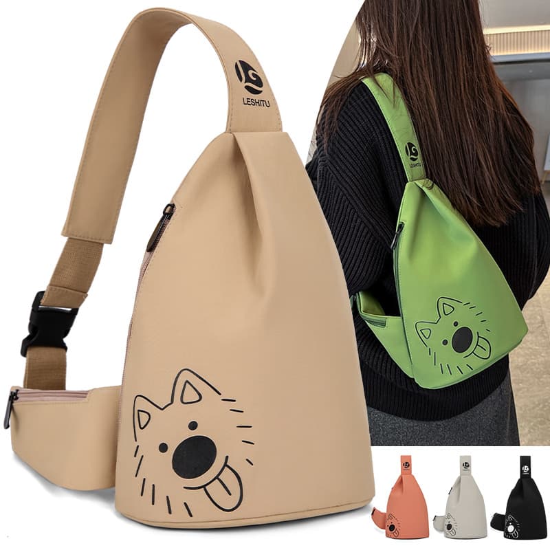 Japanese casual shoulder bag for men and women new large capacity lightweight shoulder bag sports travel crossbody bag trend chest bag trend