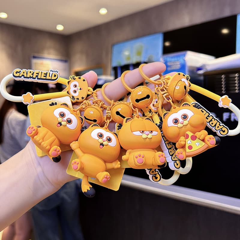 Genuine Keychain Pendant Figure Garfield Cartoon Bag Backpack Gift New Cute Wholesale Manufacturer 2026