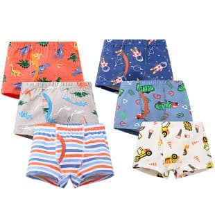 Cross-border Cartoon Kids Boxer Briefs for Boys, Cotton Front Opening, Pure Cotton, European and American Style, for Middle and Older Children