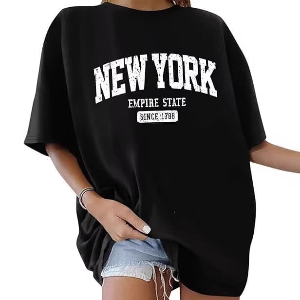 2026 Men's and Women's Loose Couple Gothic Letter Print Cotton T-Shirt Short Sleeve Top 2026 New