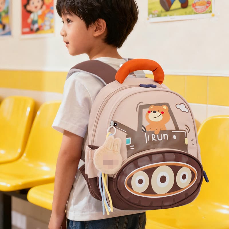 Lightweight Preschool Backpack for Kids, Cute Cartoon Contrast Color Boys Girls Toddler Backpack