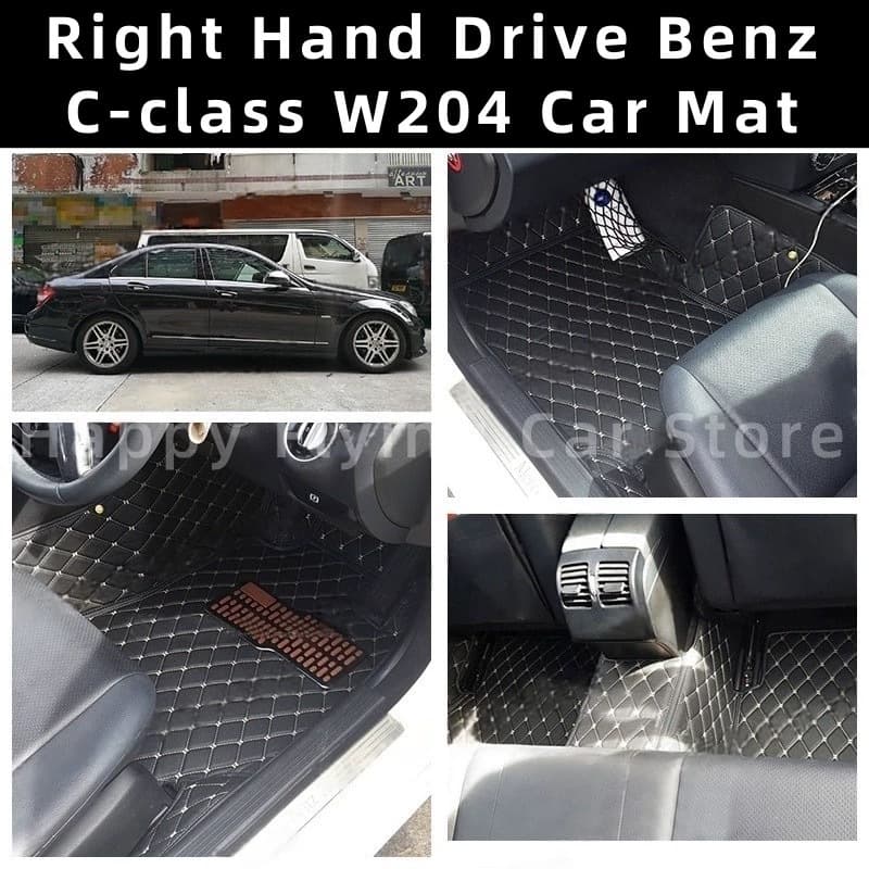 Floor mats for Right-Hand Drive Hong Kong/Singapore Benz C Class W204