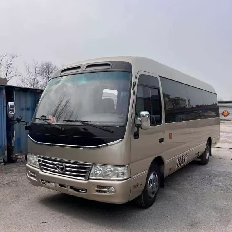 Export Refurbished Coaster 23-Seat Business Bus 6-Meter Emission Minibus Complete Documentation