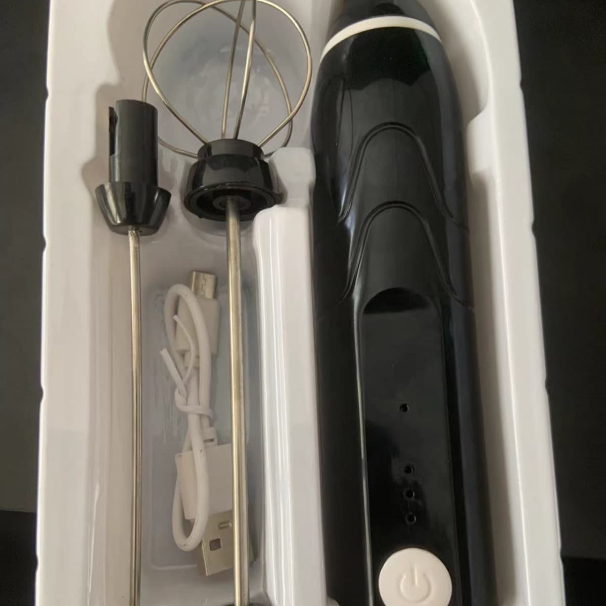 Cross-border Coffee Milk Frother Egg Beater Foamer Electric Mini Stirring Cold and Hot Milk Frother Milk Frothing Machine