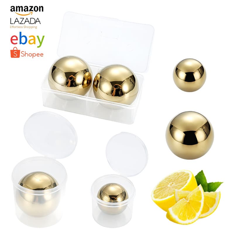 304 Stainless Steel Round Ice Spheres Bar Whiskey Quick Freeze Ice Cubes Drink Stainless Steel Ice Cubes Beer Ice Stones