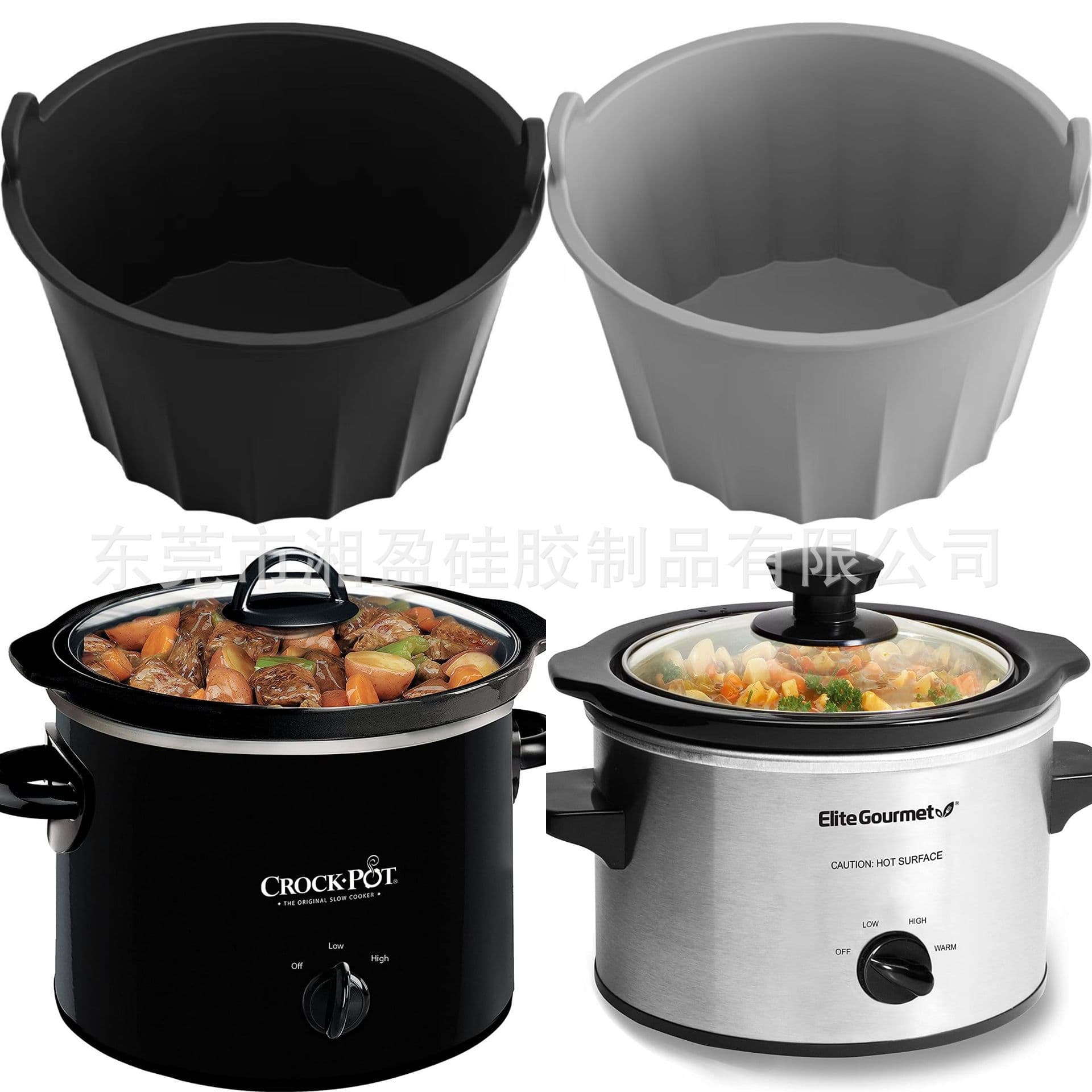 Amazon's hottest silicone slow cooker liner reusable slow cooker divider slow cooker liner