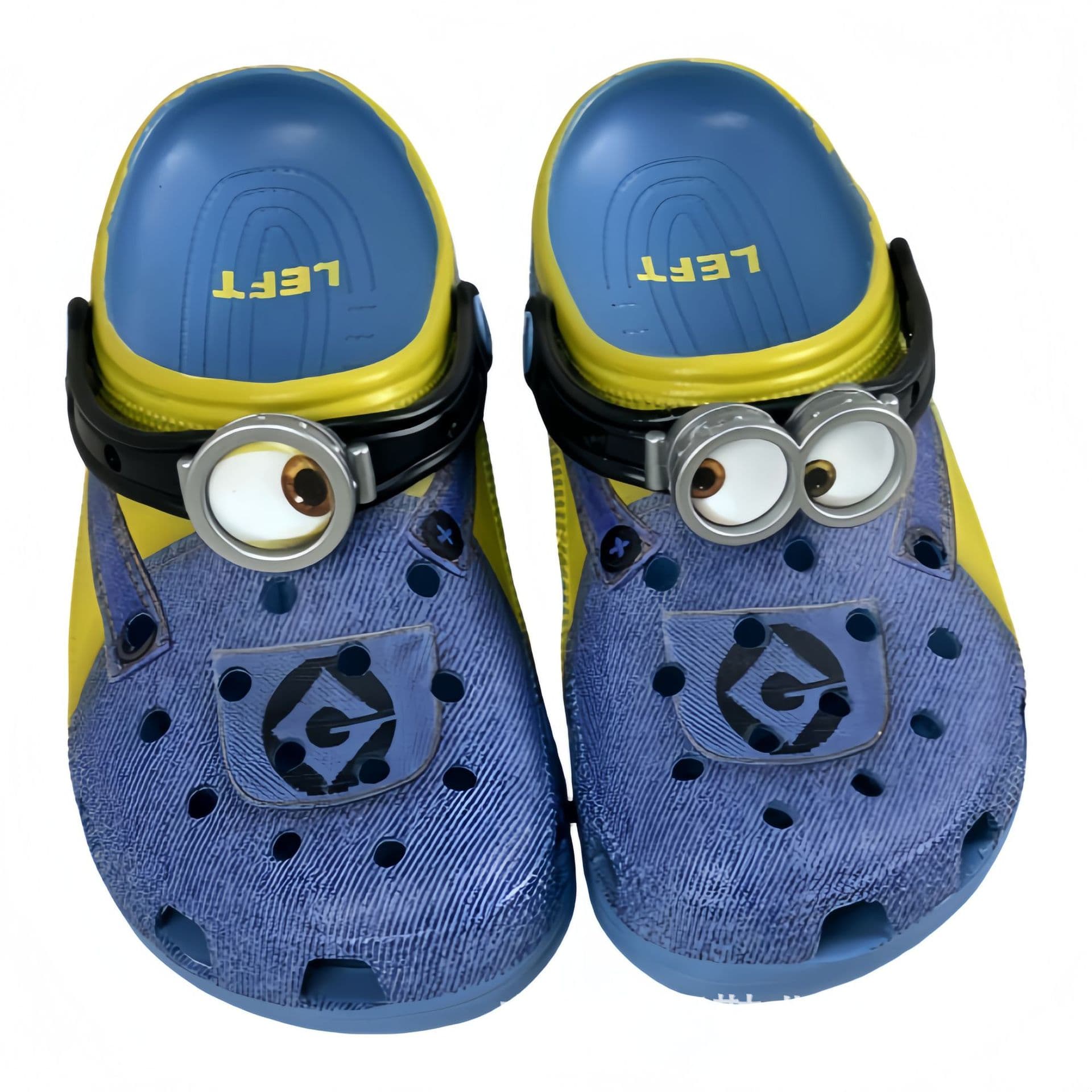 Minions Glasses Crocs Clog Despicable Me Beach Sandals Summer Slippers for Men Cartoon