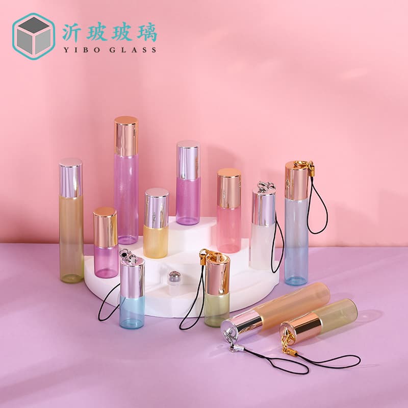 3ml 5ml Pearl Color Rollerball Bottle Perfume Bottle Glass Ball Colorful Essential Oil Perfume Sub-bottle