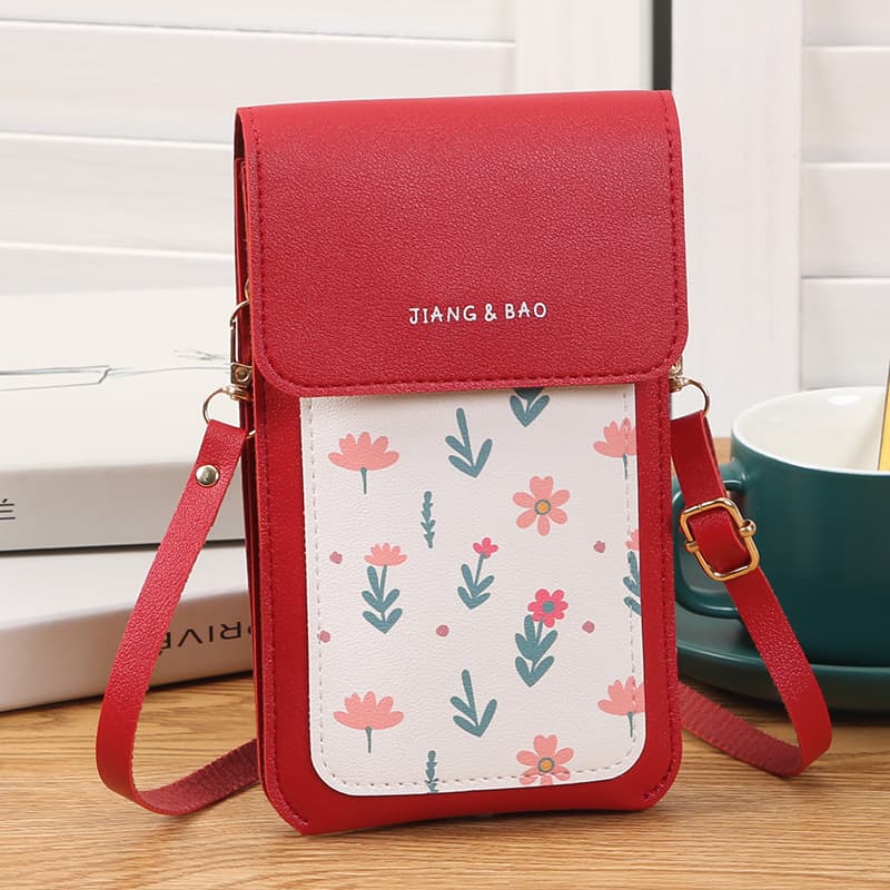 2024 New Mini Printed Women's Crossbody Bag Touchscreen Charging Port Small Single Shoulder Bag Fashionable Ladies Backpack