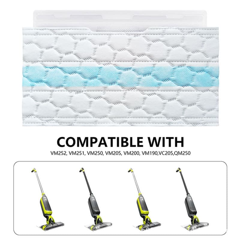Compatible with Shark vacuum cleaner mop VM252 VC205 disposable floor mop accessories