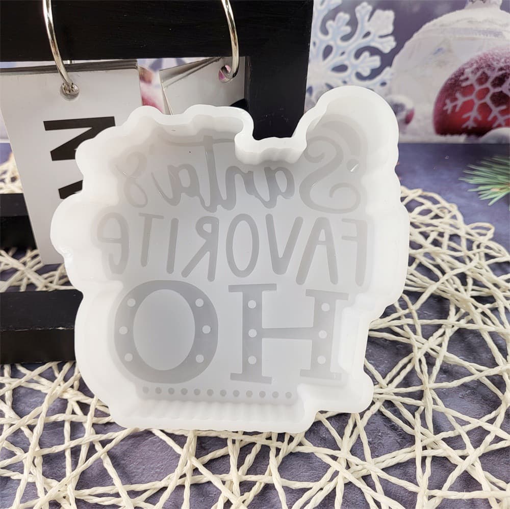 Z0157 Christmas Scented Candle Mold, Crystal Resin Silicone Mold DIY Decoration Silicone Mold