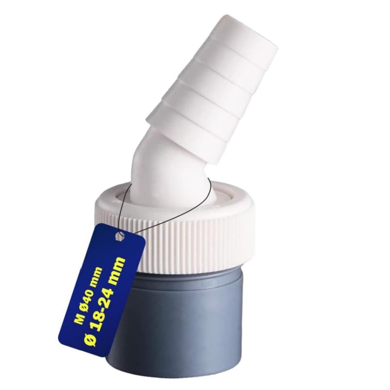 Washing Machine PP Drain Pipe Connector - 40mm Water Inlet Elbow, European Style Fitting for Export