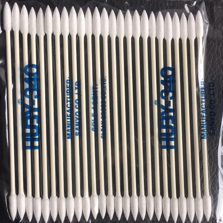 Wholesale HUBY340 BB003 Double Head Paper Stick Cotton Swab, Dust-Free Cleaning Cotton Swab, BB003 Industrial Dust-Free Cotton Swab