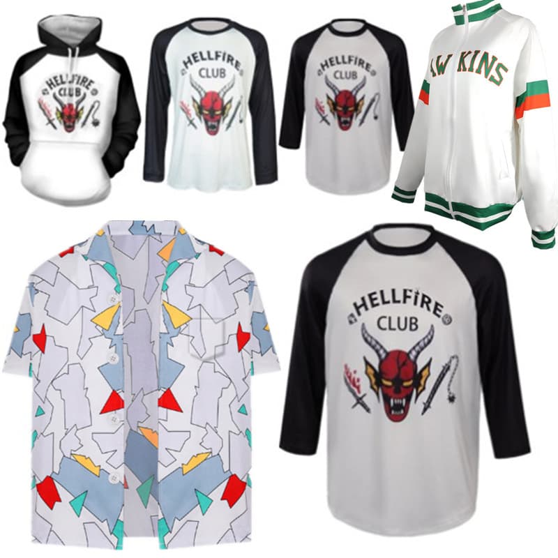 2026 New Arrival Stranger Things 4 3D Digital Print Hoodie Cosplay Anime Merch