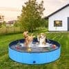 In Stock Blue PVC Foldable Pet Pool Bathtub Dog Pool Storage Bathtub Outdoor Play Pool