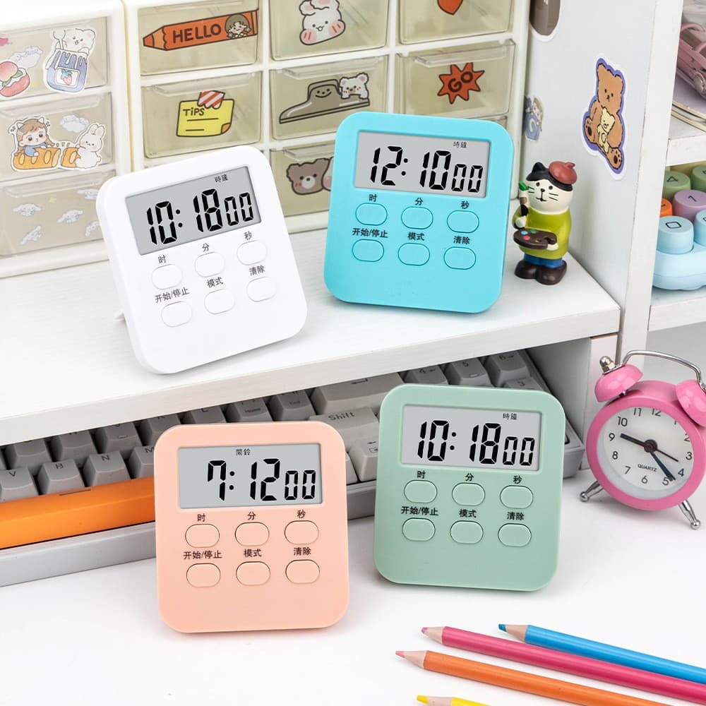 New silent multi-functional timer, stylish electronic timer, student alarm clock, study time manager