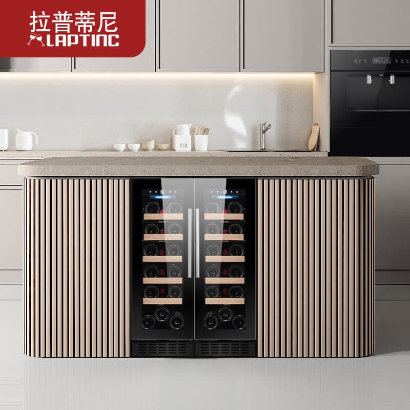 Laptini Under-Counter Built-in Red Wine Counter Embedded Constant Temperature Wine Cabinet Small Mini Ice Bar Beverage Cooler