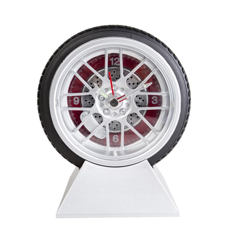 Creative alarm clock personalized car tire clock lazy bedroom home quartz clock table clock simple personality