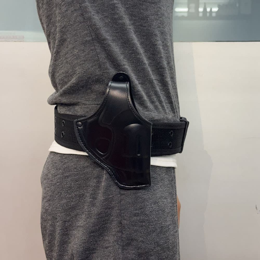 Short Revolver Mold Cube M36 Quick-Draw Leather Protective Case Style Smith & Wesson .38 Belt Holster