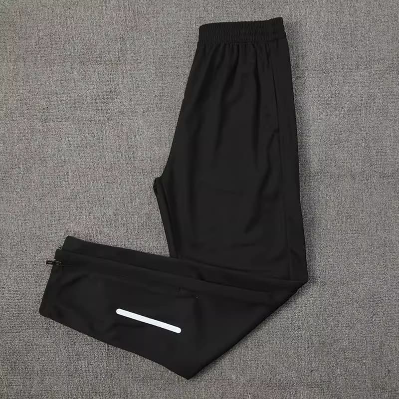 Summer Sports Student Training Reflective Long Pants Men Track Running Sports Su Bingtian Zipper Quick-Dry Pants Thin Breathable