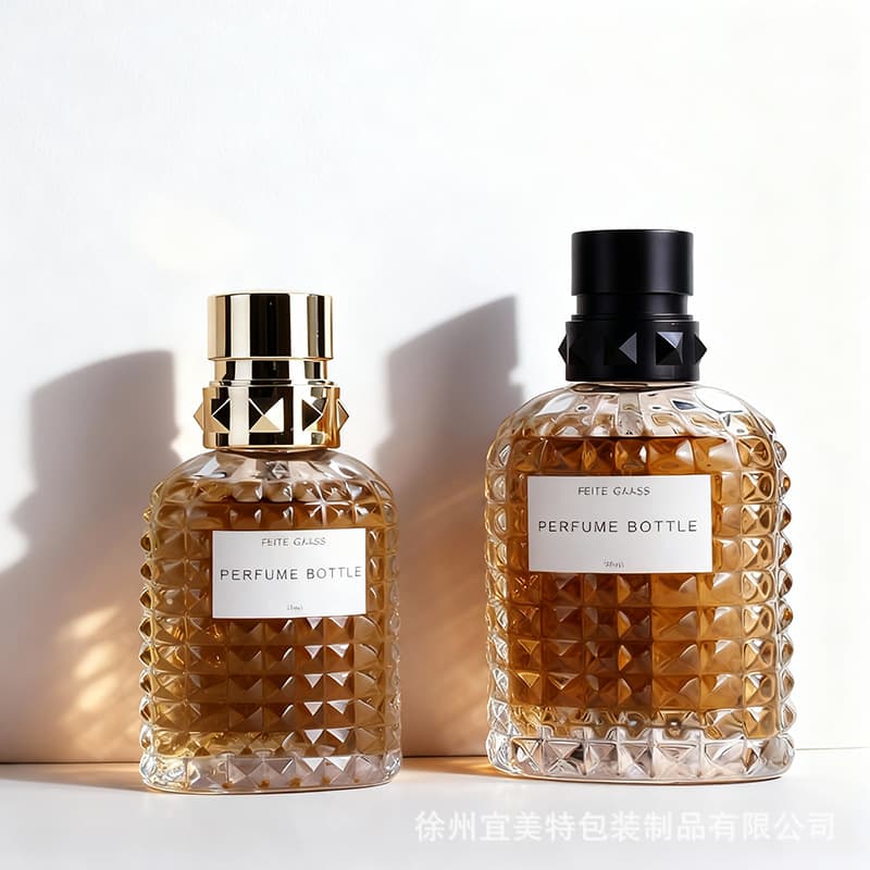 30ml50ml100ml transparent glass spray perfume bottle cosmetics repackaged empty special-shaped bayonet perfume bottle