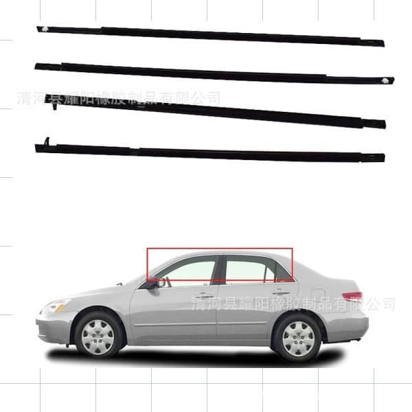 72950-SDA-A01 Compatible with 2003-2007 Accord Window Outer Weatherstrip 72910-SDA-A01