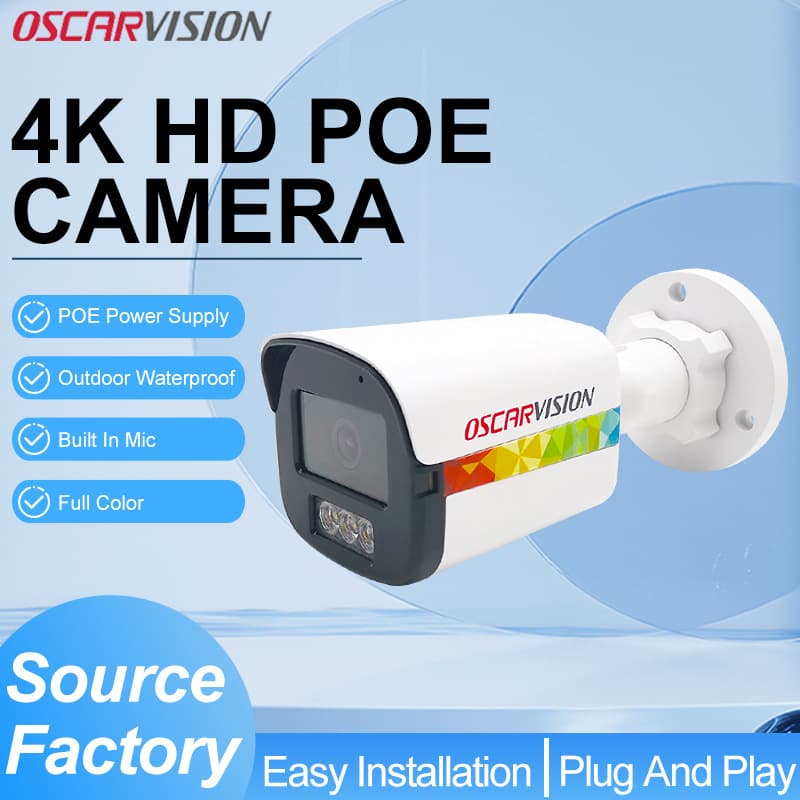 Poe Surveillance Camera High-Definition Night Vision Home Outdoor Waterproof Network Camera Security Equipment Manufacturer Wholesale
