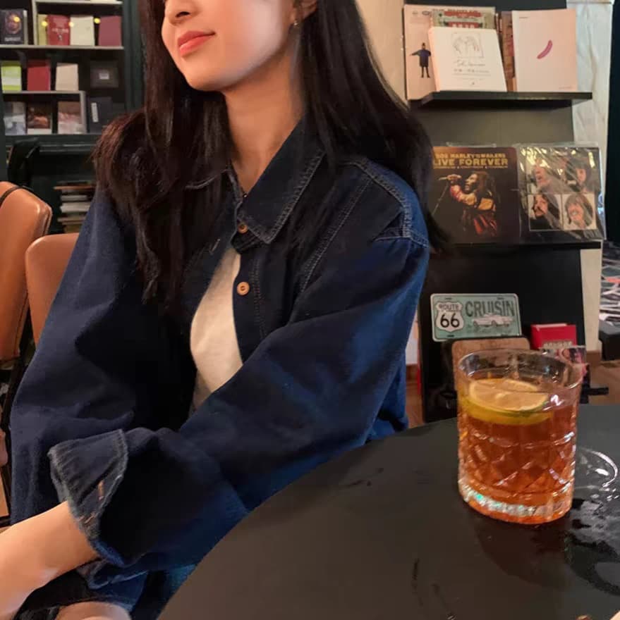 Sanmu Society American Retro Long Sleeve Denim Shirt Women's 2 Color Jeans Jacket 2025 Spring and Autumn New