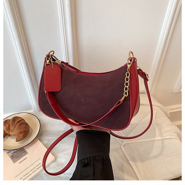 New Summer Women's Underarm Bag Classic Dumpling Bag Fashionable Shoulder Crossbody Handheld Mahjong Bag Crescent Bag