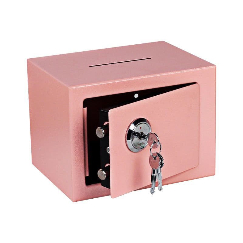 Carbon Steel Safe Deposit Box for Adults and Kids, Trendy Home Mini Piggy Bank
