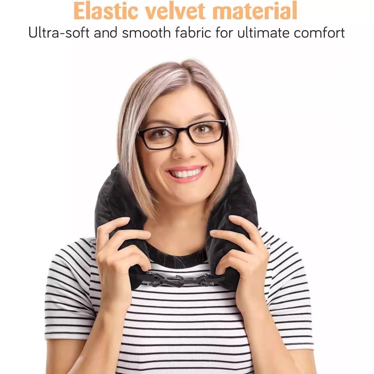 Fillable Travel Pillow Multi-functional U-Shaped Pillow Portable Clothing Luggage Storage Pillow Airplane Cushion