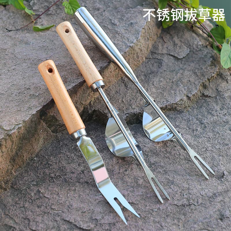Crack Grass Weeder, Weed Puller, Wild Vegetable Digger, Soil Loosener, Root Lifter, Seedling Transplanter, Seedling Lifter, Manual Weeding and Grass Removal Tool