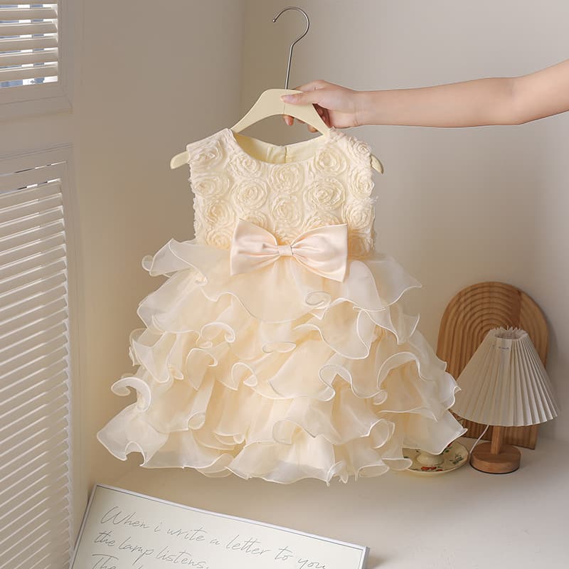 Summer New Baby Girl Thin Vest Tutu Skirt Baby Girl Princess Sweet Dress Stylish Birthday Gown
